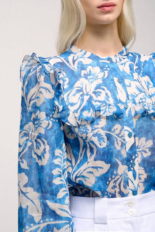 Luisa Spagnoli Bacca - Camicia Con Ruches