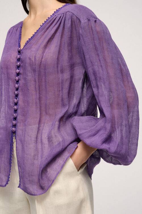 Luisa Spagnoli Baciata - Blusa In Lino