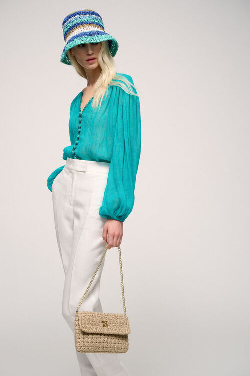 Luisa Spagnoli Baciata - Blusa in lino