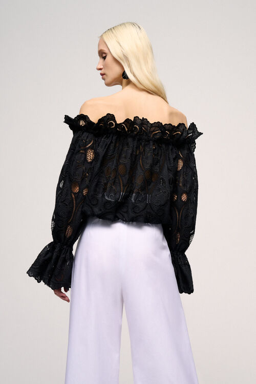 Luisa Spagnoli Bagaglio - Top Ricamato