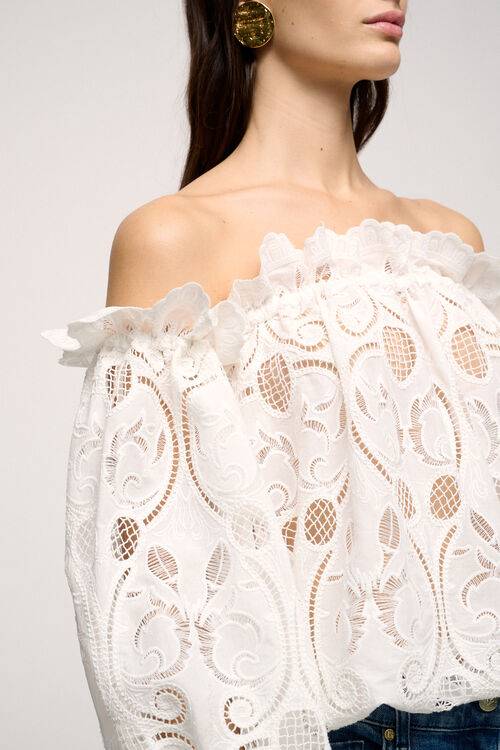 Luisa Spagnoli Bagaglio - Top Ricamato