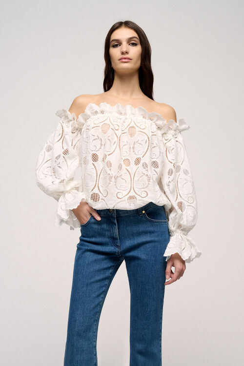 Luisa Spagnoli Bagaglio - Top ricamato