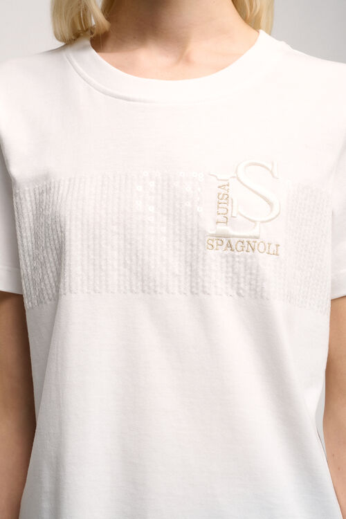 Luisa Spagnoli Balconata - T-shirt Con Ricami