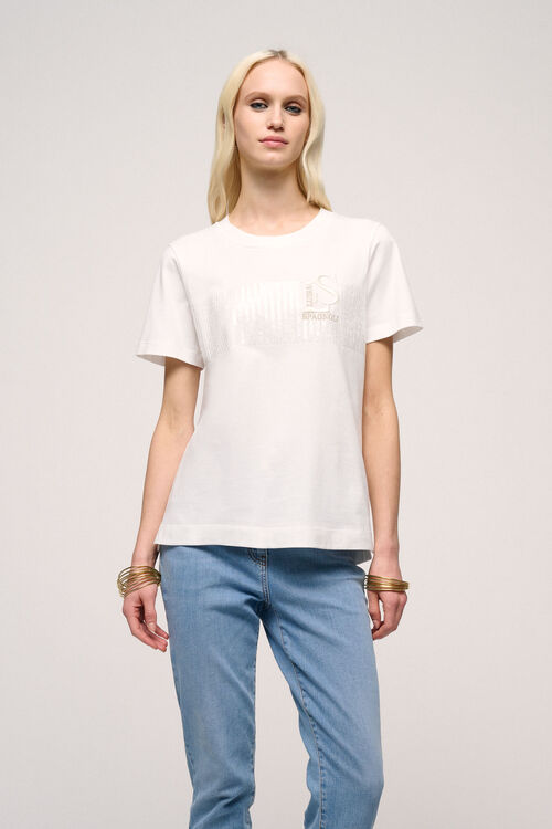 Luisa Spagnoli Balconata - T-shirt Con Ricami