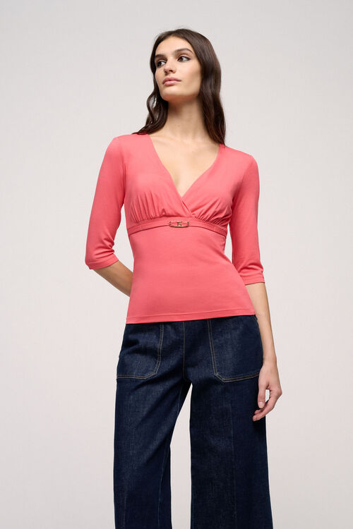 Luisa Spagnoli Banco - Top con scollo a V