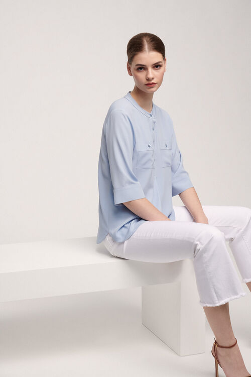 Luisa Spagnoli Barchetta - Blusa in misto seta