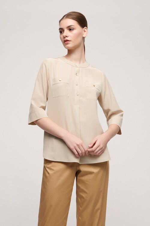 Luisa Spagnoli Barchetta - Blusa in misto seta