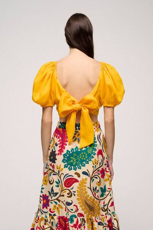 Luisa Spagnoli Barone - Top Con Fiocco Posteriore