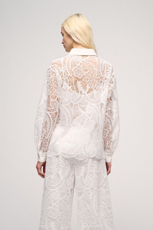 Luisa Spagnoli Basil - Camicia In Pizzo Paisley