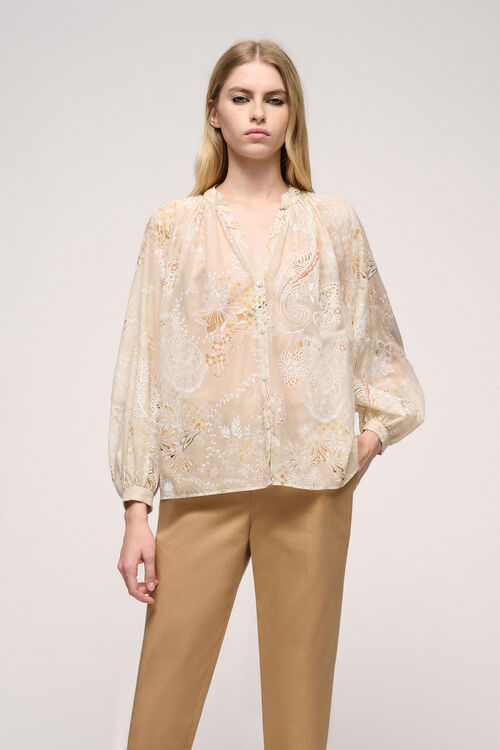 Luisa Spagnoli Beneficio - Camicia stampata