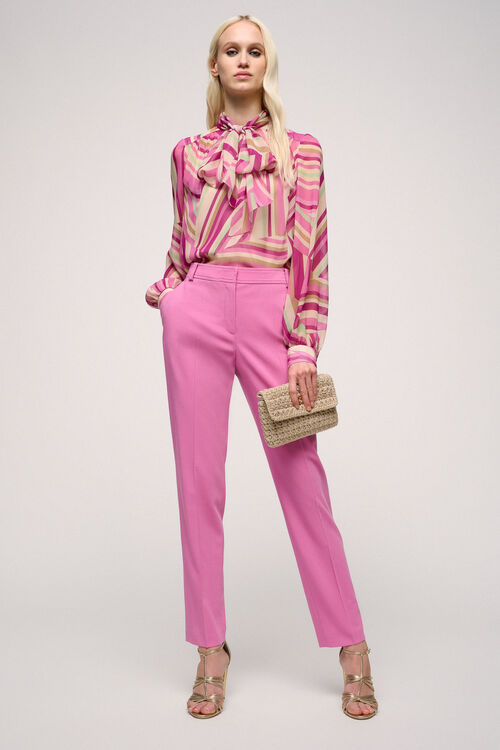 Luisa Spagnoli Bertina - Camicia Optical In Seta