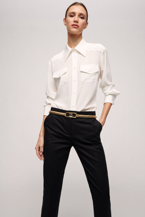 Luisa Spagnoli Biliardo - Camicia in seta