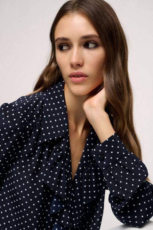 Luisa Spagnoli Birillo - Camicia Con Volant