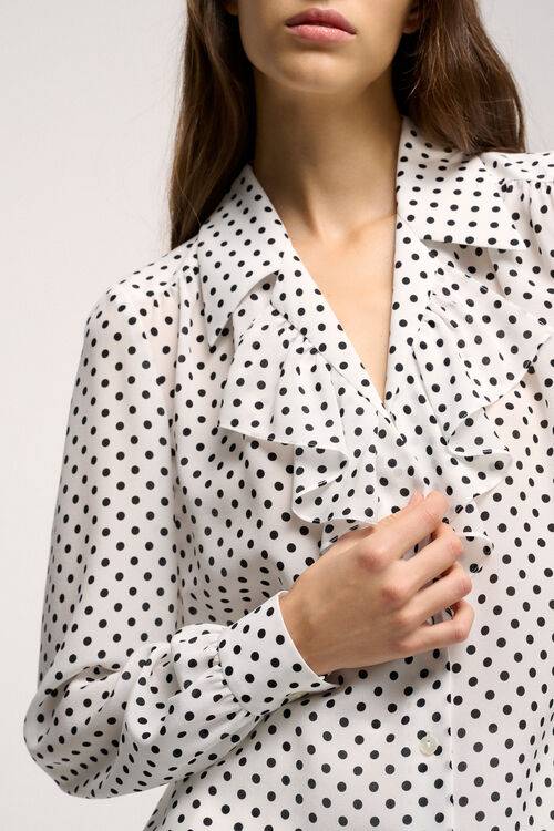 Luisa Spagnoli Birillo - Camicia Con Volant