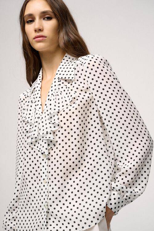 Luisa Spagnoli Birillo - Camicia con volant