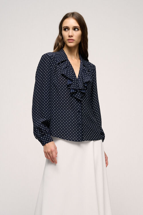 Luisa Spagnoli Birillo - Camicia con volant