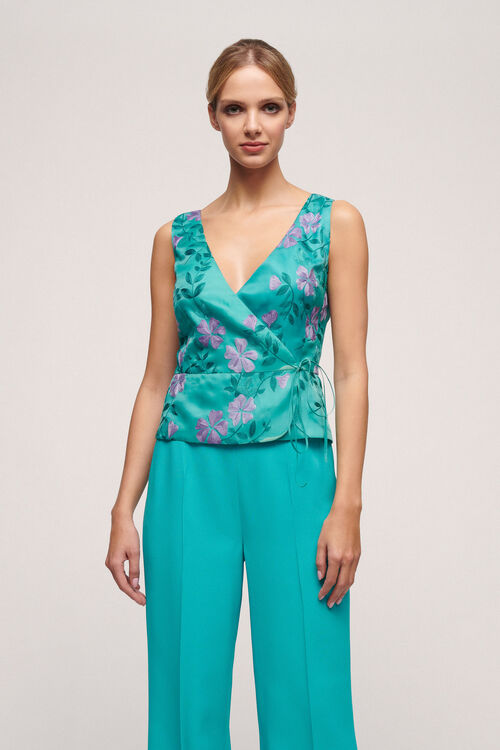 Luisa Spagnoli Blond - Top in seta