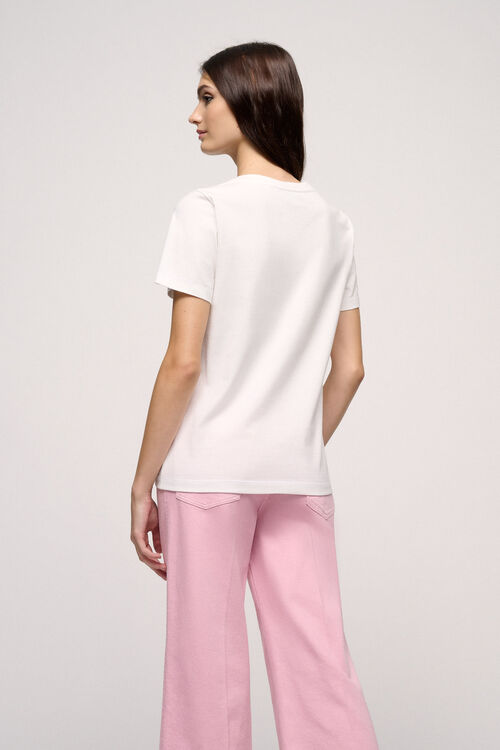 Luisa Spagnoli Bonomia - T-shirt Ricamata