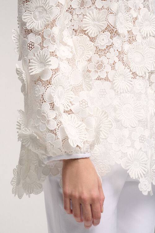 Luisa Spagnoli Bueno - Camicia Lunga In Pizzo