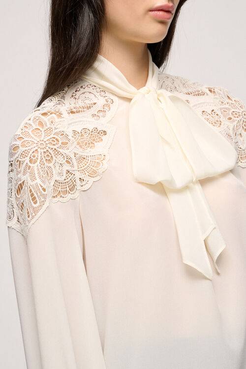 Luisa Spagnoli Buona - Camicia In Pizzo