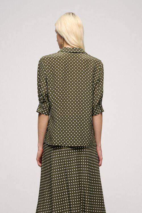 Luisa Spagnoli Buonasera - Camicia In Seta Pois