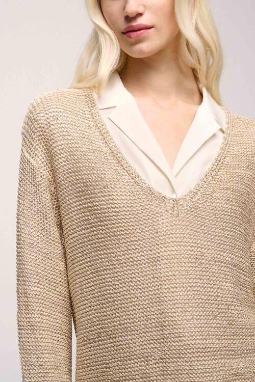 Luisa Spagnoli Cagli - Pullover Scollo A V