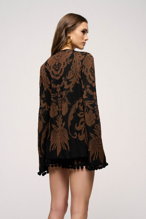 Luisa Spagnoli Camel - Tunica Jacquard - Fashion Show