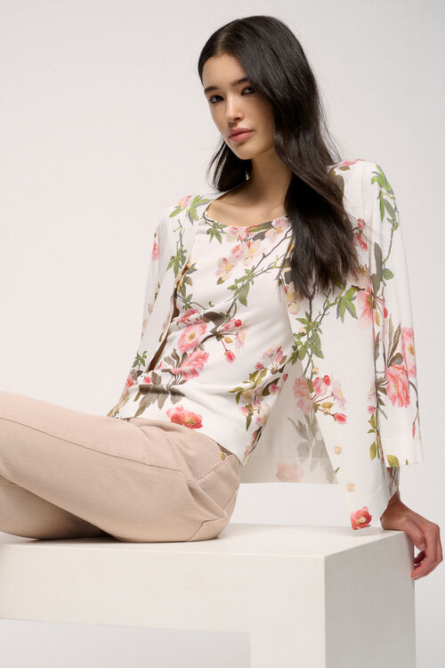 Luisa Spagnoli Centrino - Cardigan floreale