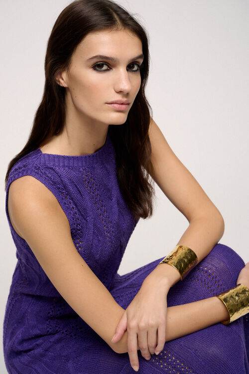 Luisa Spagnoli Cerchia - Abito In Maglia Traforata