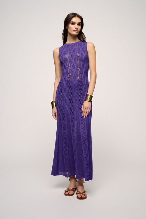 Luisa Spagnoli Cerchia - Abito in maglia traforata