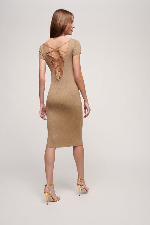 Luisa Spagnoli Chiaro - Abito In Lurex