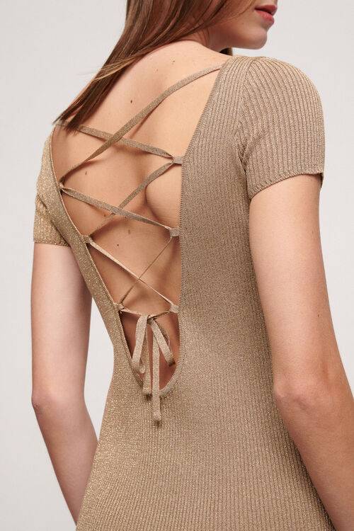 Luisa Spagnoli Chiaro - Abito In Lurex