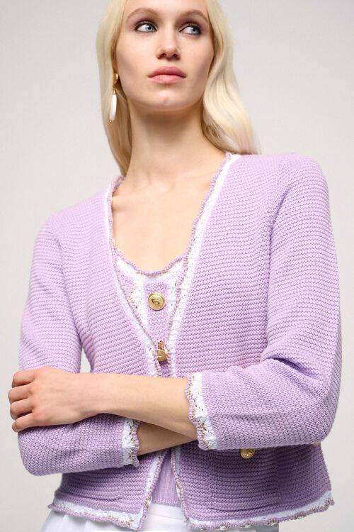 Luisa Spagnoli Chino - Cardigan Ricamato