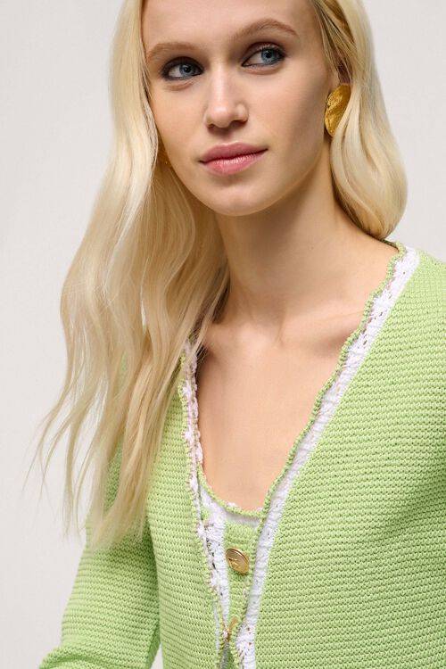 Luisa Spagnoli Chino - Cardigan Ricamato