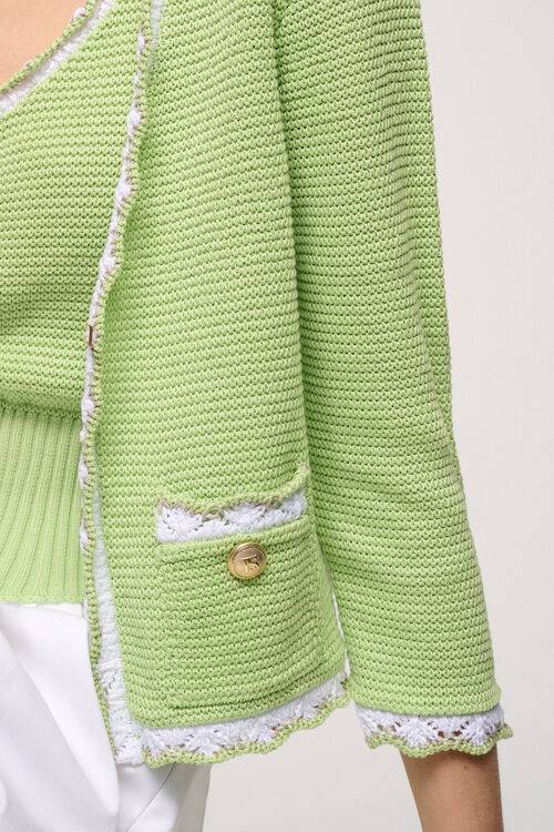 Luisa Spagnoli Chino - Cardigan Ricamato