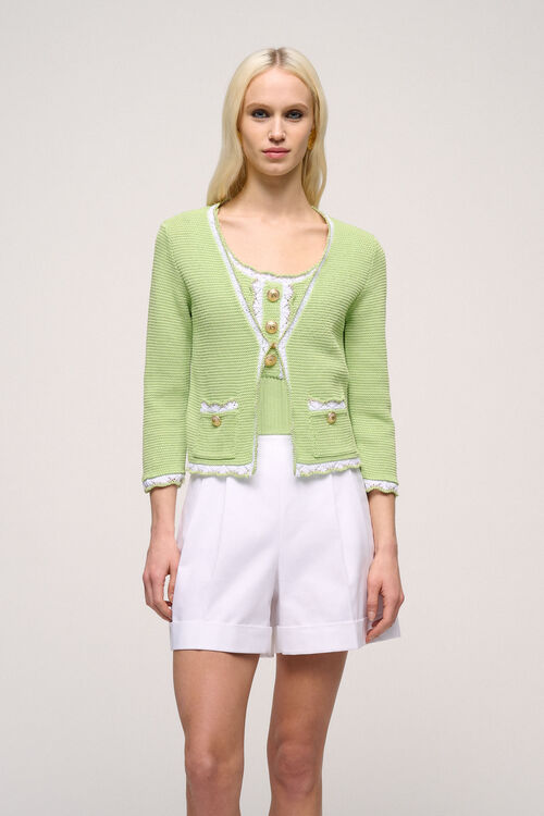 Luisa Spagnoli Chino - Cardigan ricamato