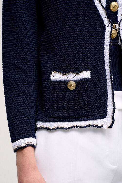 Luisa Spagnoli Chino - Cardigan Ricamato