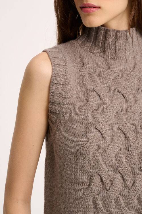 Luisa Spagnoli Chiusura - Gilet A Collo Alto