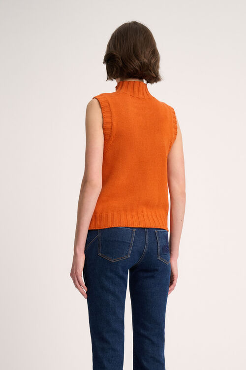 Luisa Spagnoli Chiusura - Gilet A Collo Alto