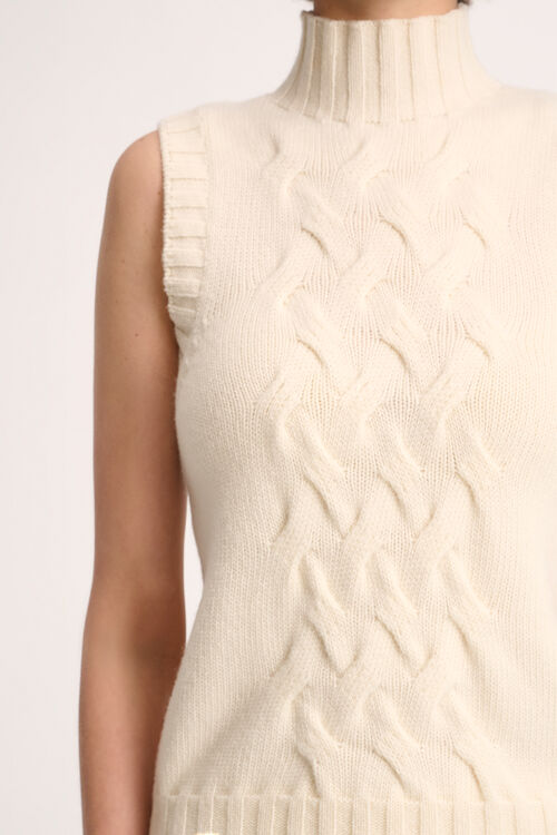 Luisa Spagnoli Chiusura - Gilet A Collo Alto