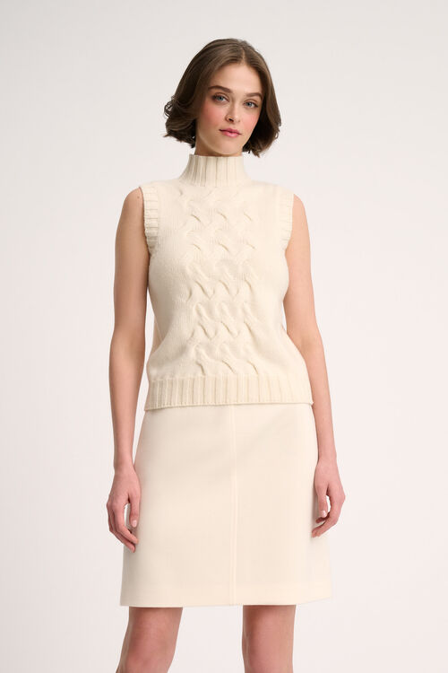 Luisa Spagnoli Chiusura - Gilet A Collo Alto