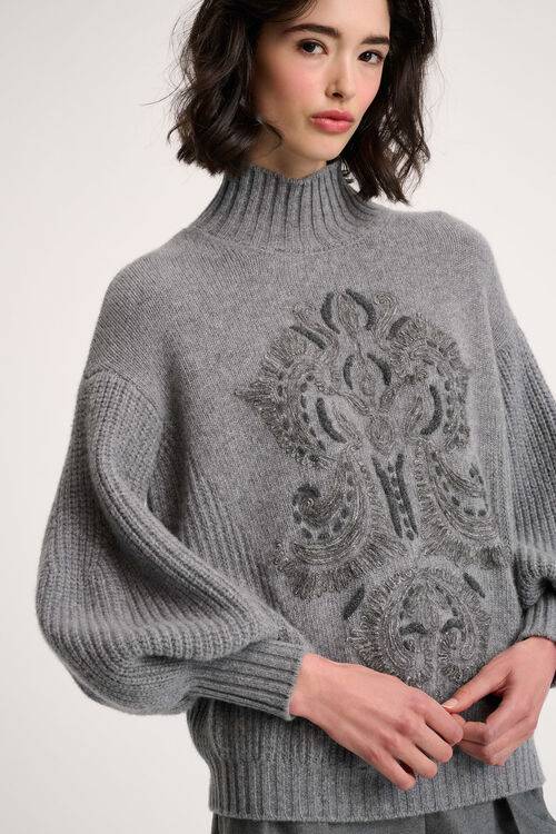 Luisa Spagnoli Colfiorito - Pullover ricamato