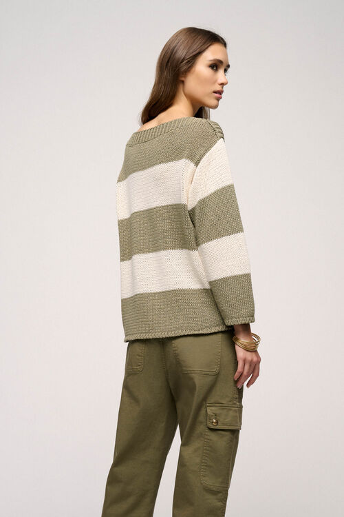 Luisa Spagnoli Colla - Pullover A Righe