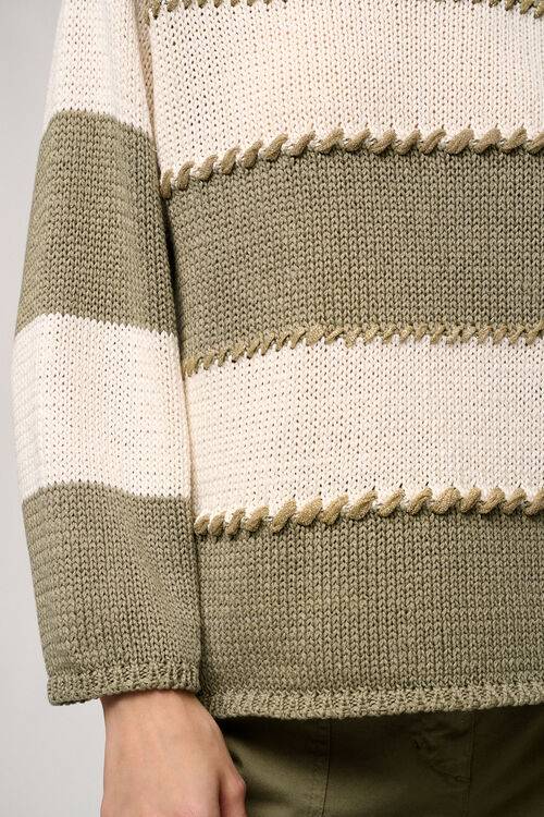 Luisa Spagnoli Colla - Pullover A Righe