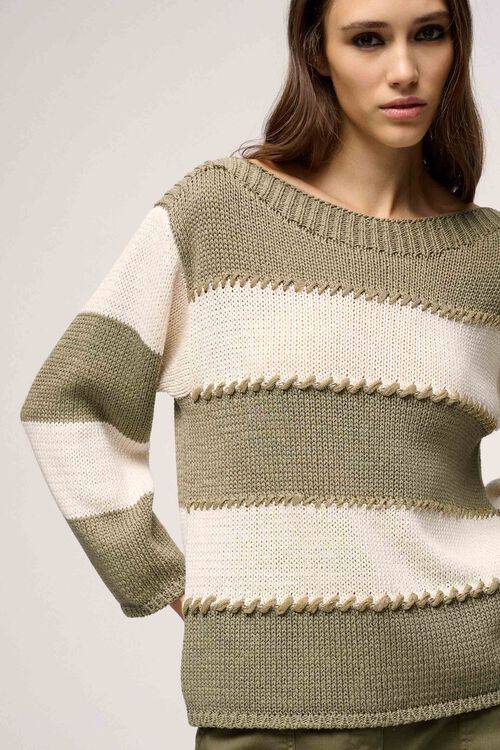 Luisa Spagnoli Colla - Pullover a righe