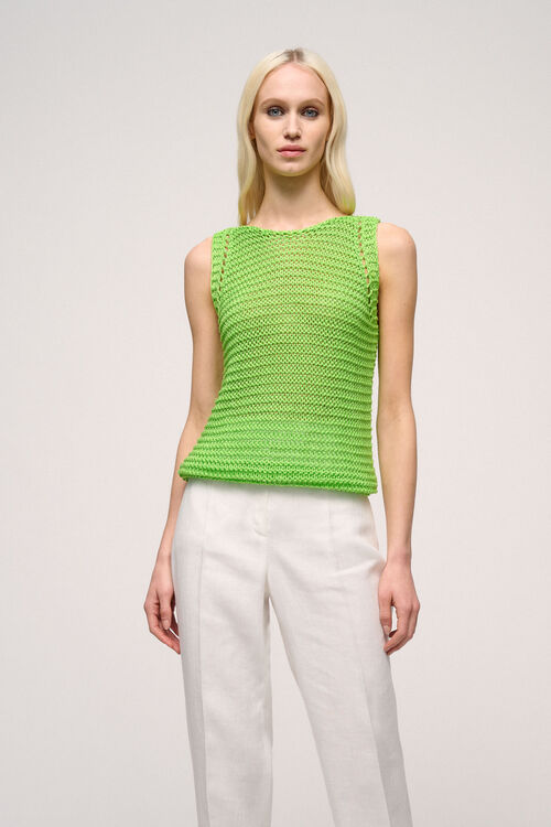 Luisa Spagnoli Collare - Top in maglia