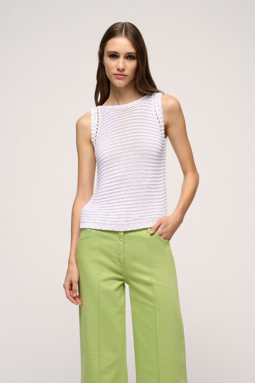 Luisa Spagnoli Collare - Top in maglia