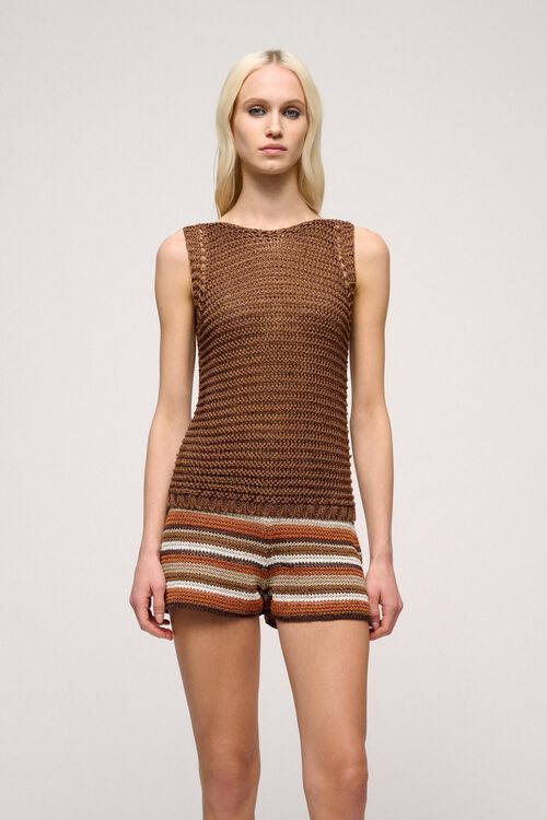 Luisa Spagnoli Collare - Top in maglia