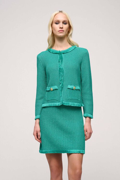 Luisa Spagnoli Conforto - Cardigan con frange