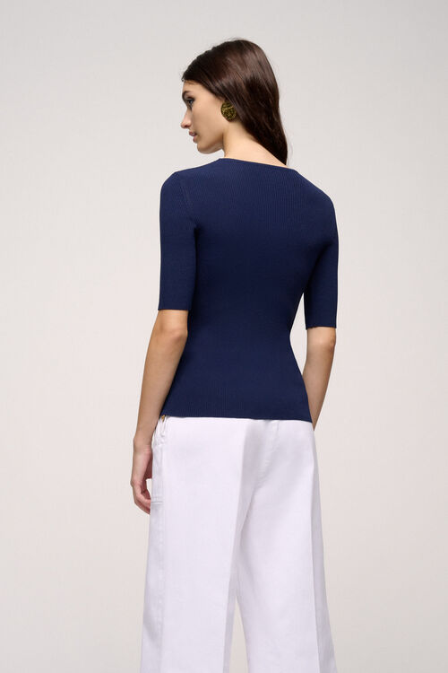 Luisa Spagnoli Contralto - Top Bottoni A Contrasto